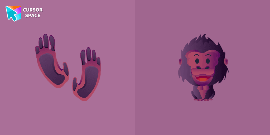 Happy Gorilla cursor cursor pack